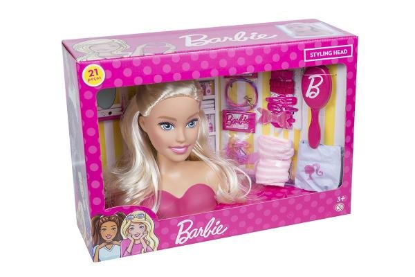 Busto Boneca Barbie com Acessórios para Pentear Pupee