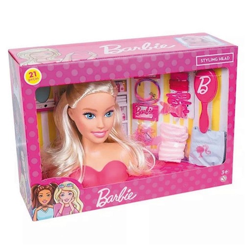Busto da Barbie Hair Styling com AcessÃ³rios - Pupee - Multicolorido - Menina - Dafiti