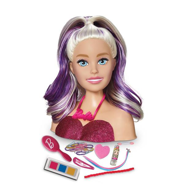 Busto da Barbie Hair Styling com Acessórios - Pupee