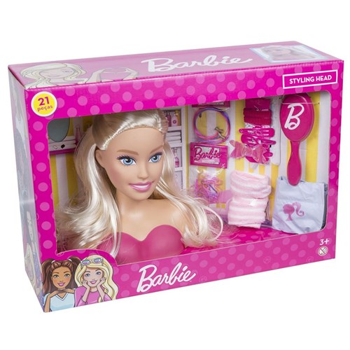 Busto da Barbie Styling Head com Acessórios Salão Original