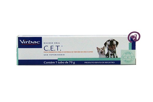 C.E.T. Pasta Enzimática Higiene Oral 70g Virbac Cães e Gatos