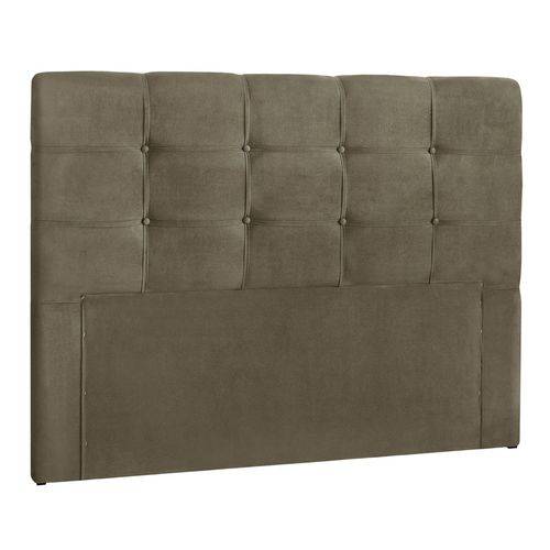 Cabeceira Casal Clean Simbal Marrom Taupe