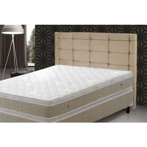 Cabeceira Casal Queen Mariana para Cama Box de 140 e 160cm Sued Bege