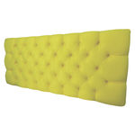 Cabeceira Painel Roma Queen 160x60 Suede Amarelo
