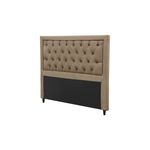 Cabeceira Casal Baronesa Plus 140 CM Suede Bege II