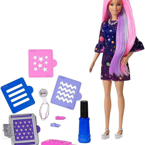 Cabelos Coloridos Barbie FHX00 Mattel