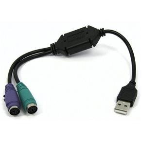 Cabo Adaptador - 2x PS/2 (Fêmea) > USB (Macho) - MD9 - 4548