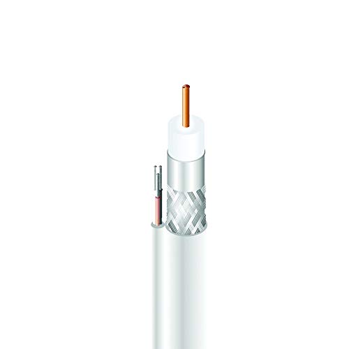 Cabo Coaxial Cabletech RGE-59 67% + TP3 100 MT Branco