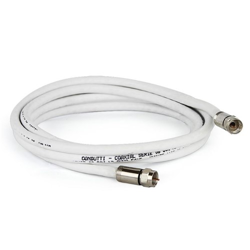 Cabo Coaxial RG6 - 75 OHMS 50 CM