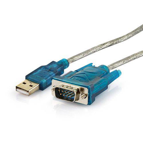 Cabo Conver. USB 2.0 P/Serial/RS-232/DB9 Macho