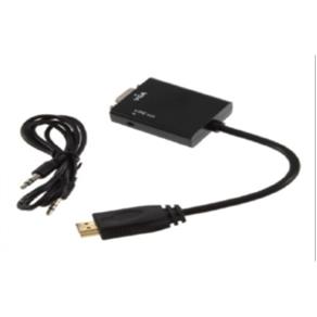 Cabo Conversor Adaptador HDMI para VGA com Saida de Audio