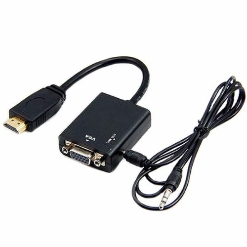 Cabo Conversor HDMI para VGA Fêmea com Áudio Desbloqueado