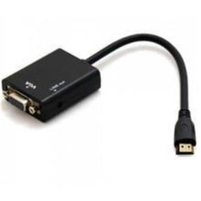 Cabo Conversor HDMI para VGA Fêmea com Áudio
