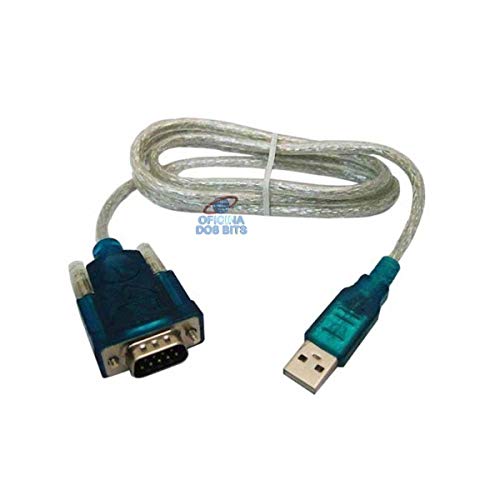 Cabo Conversor USB para Serial DB9 (RS232) - 80 Cm