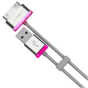 Cabo de Dados e Recarga USB Mipow CCA 101 com 2m para IPhone,iPad, IPod - Pink