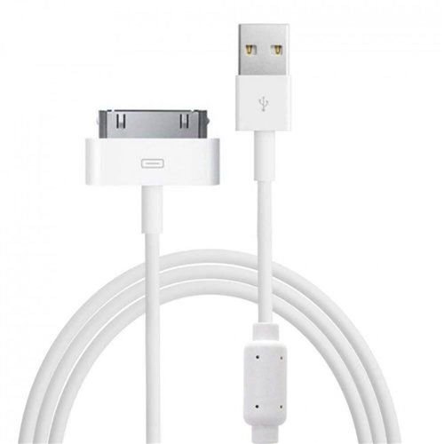 Cabo de Dados USB para IPhone 4/4S com Filtro 1,5 Metros Branco