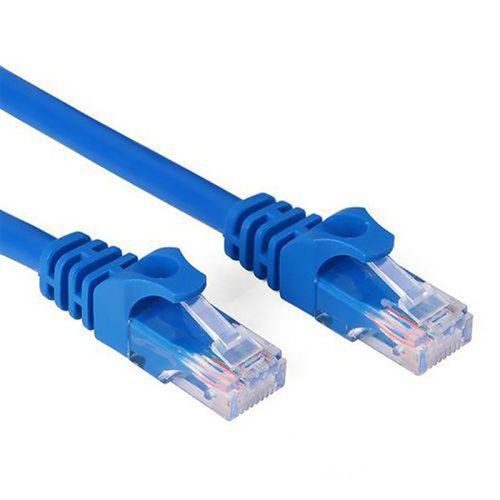 Cabo de Rede Azul 20 Metros Rj45 Crimpado Cat5e Internet Lan