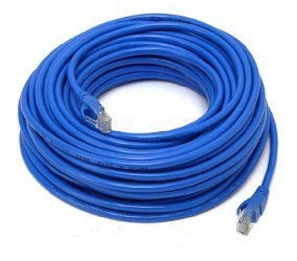 Cabo de Rede Azul 30 Metros Rj45 Crimpado Cat5e Internet Lan