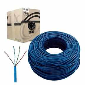 Cabo de Rede Tex Connect Cat5E Azul Caixa 305 Metros