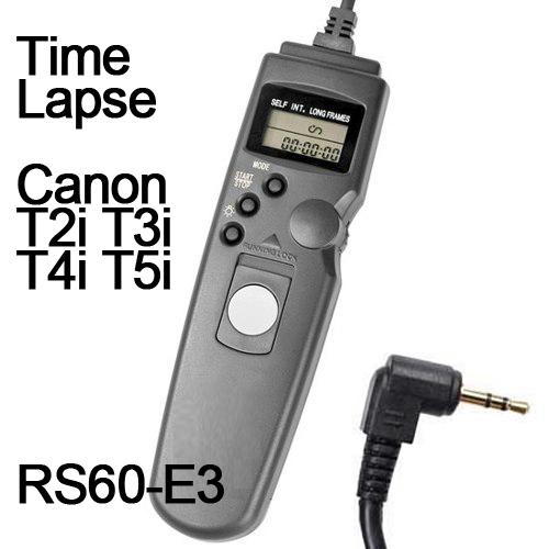 Cabo Disparador Remoto Time Lapse para Canon Rs60-E3 Tc1001