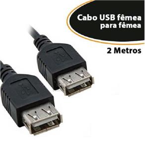 Cabo Emenda USB 2.0 Fêmea para Fêmea 2 Metros com Filtro Empire 3446