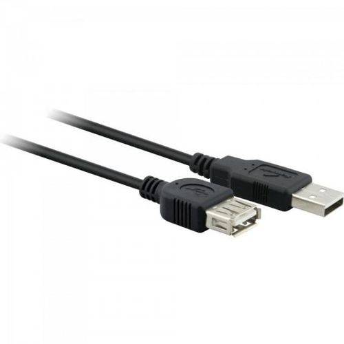 Cabo Extensor Usb 2.0 a Macho X a Femea 1,8 Metros Usm-101 Preto Fortrek