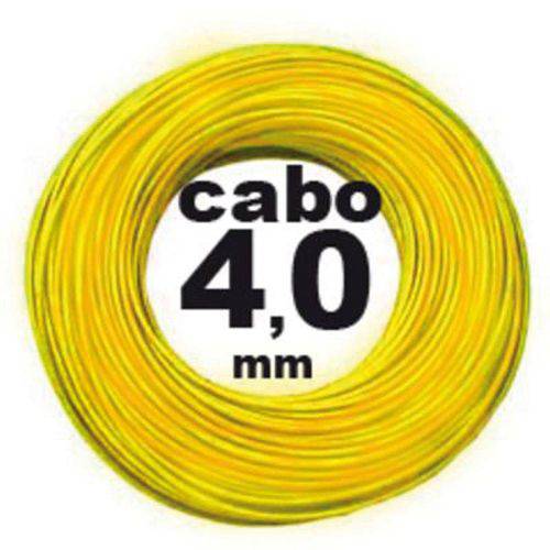 Cabo Flexivel 4mm 750v Amarelo Rolo com 100 Metros