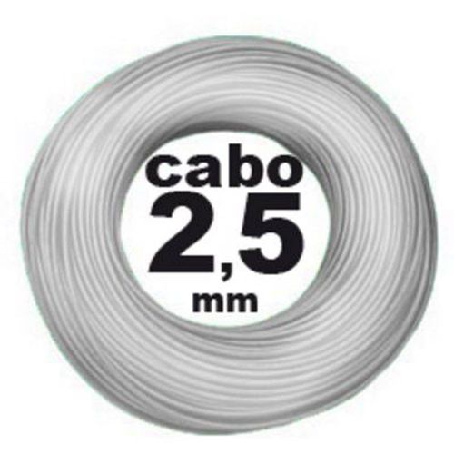 Cabo Flexível 2,5mm 750v Branco Rolo com 100 Metros