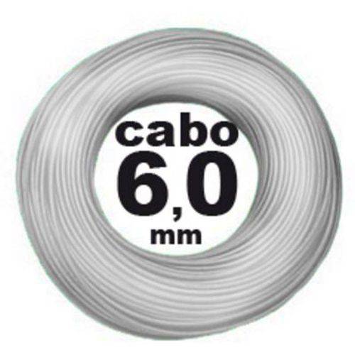 Cabo Flexivel 6mm 750v Branco Rolo com 100 Metros