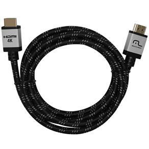 Cabo HDMI 2.0 4K Nylon 3 Metros Preto Wi296 Multilaser