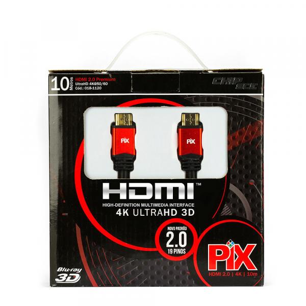 Cabo HDMI 2.0 - 4K, Ultra HD, 3D, 19 Pinos - 10 Metros - Chip Sce