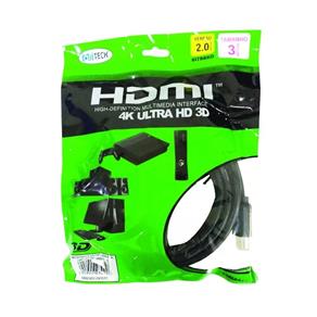 Cabo HDMI 2.0 3 Metros Banhado a Ouro 3D 4K Ultra HD C/ Filtro Alltech