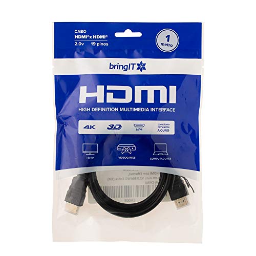 Cabo HDMI 1 M V2.0 4K UltraHD 3D