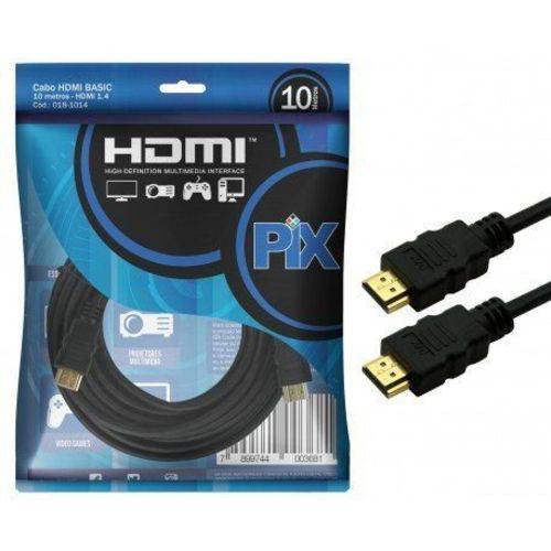 Tudo sobre 'Cabo HDMI 4k 1.4 Ultra HD 19P 10 Metros PIX'