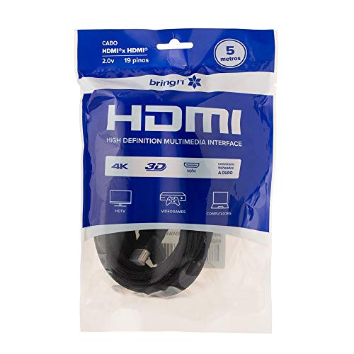 Cabo HDMI 5 M V2.0 4K UltraHD 3D