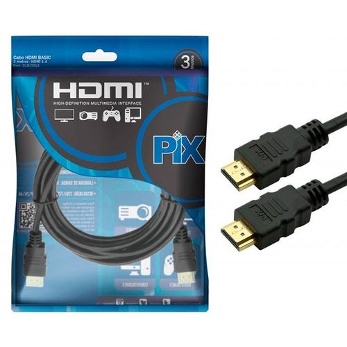 Cabo HDMI BASIC 1.4 15 Pinos Ultra HD 4K 3 Metros ChipSCE