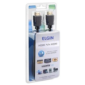 Cabo HDMI-HDMI 1.4 1080P 1,8m Preto - Elgin