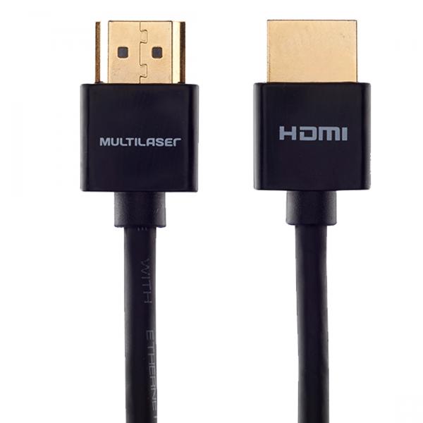 Cabo HDMI Ultra Slim 1.4 1,8 Metros 19 Pinos WI283 - Multilaser - Multilaser