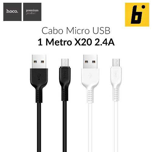 Cabo Micro Usb X20 2.4a 1 Metro
