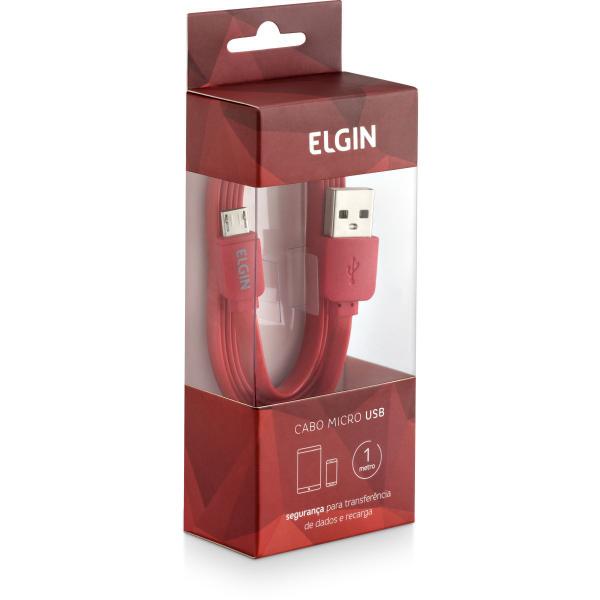 Cabo USB 2.0/MICRO USB 1M V8 Vermelho - Elgin