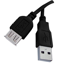 Cabo USB a (macho) para a (fêmea) 2.0 - 3m - Cia do Software