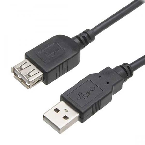 Cabo USB a Macho X USB a Fêmea 2.0 5 Metros Preto - Genérico - Genérico