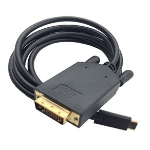Cabo USB-C para DVI 1,8m USB Type-c 3.1 Thunderbolt 3 P/ DVI