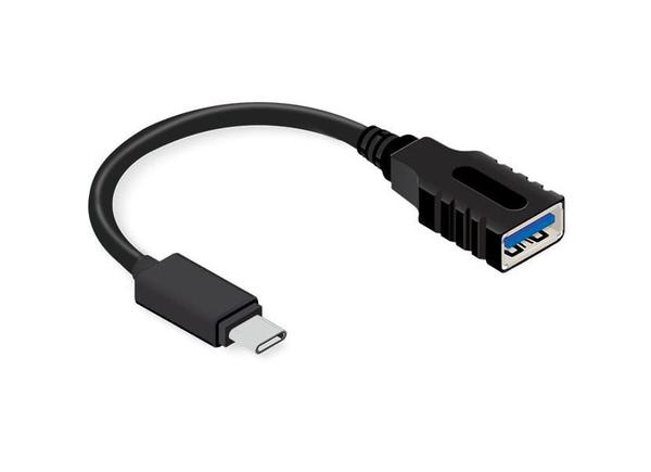 Cabo USB-C para USB 3.0 Femea - 0.2 Metro - Comtac