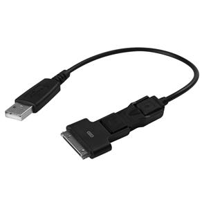 Cabo USB Geonav para Micro USB, Mini USB e Dock (Apple) - 1,0m