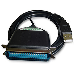Cabo USB Impressora Paralela 1,8m - Cia do Software