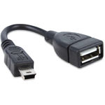 Cabo USB Mini x USB (F) 0,15m