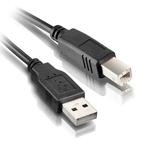 Cabo USB para Impressora 2.0 AM+AF com Filtro Contra Interferências Exbom CBX-U2AMBM50 5 Metros