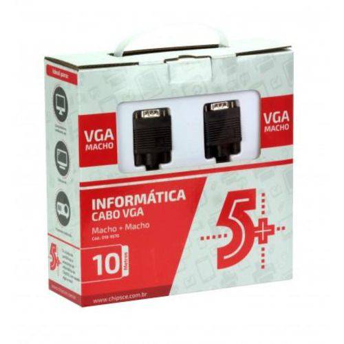 Cabo VGA para VGA 10 Metros com Filtro ChipSce - 018-9570