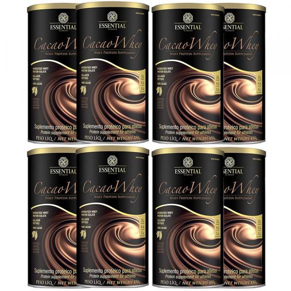 Cacao Whey 450G 8 Un Essential - Essential Nutrition